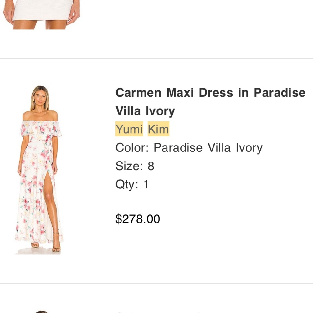 Carmen Maxi Dress In Paradise size 8